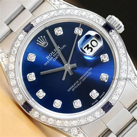 rolex diamond and sapphire bezel|rolex aftermarket bezels.